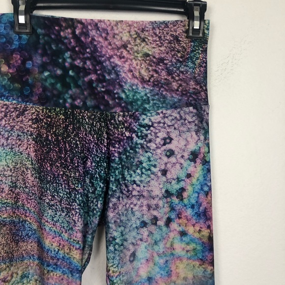 Onzie high rise urban rain blue leggings M/L - Picture 2 of 4